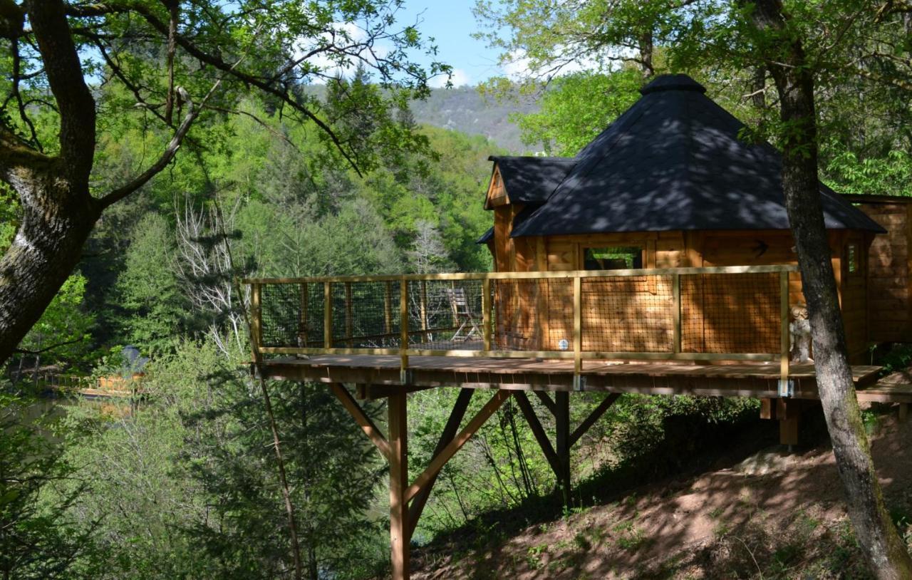 Ma Cabane En Aveyron Conques-en-Rouergue Exteriör bild