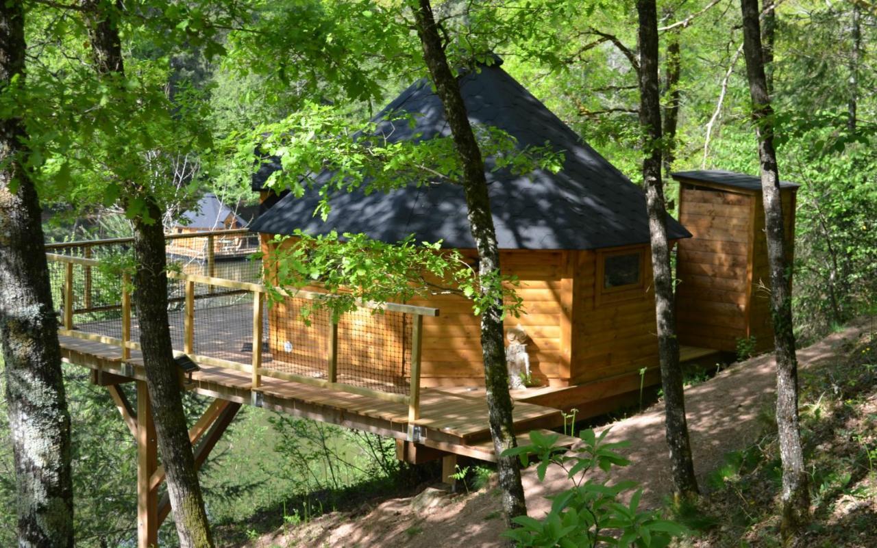 Ma Cabane En Aveyron Conques-en-Rouergue Exteriör bild